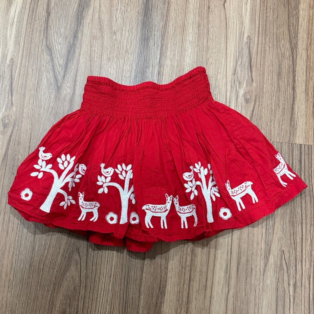 Mini Boden embroidered skirt